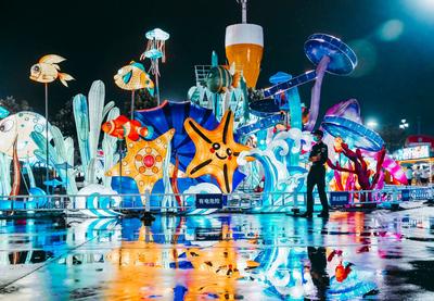 赴一场光与影的约会！云逛金沙滩啤酒城