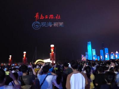 专场千机秀：金花绽放浮山湾，青岛品牌成闪耀夜空最亮的星