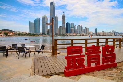 秋日里的视觉礼物，第三海水浴场的美景YYDS