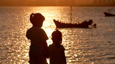 顾家岛渔港秋日实拍：镀金的海岸线，爱了