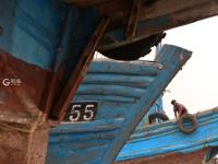 秋季开渔在即，渔民修船补网静候大丰收