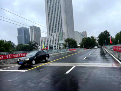 历时55天，即墨这座桥加固改造完工通车