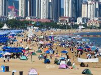 秋高气爽！岛城户外开满“帐篷花”