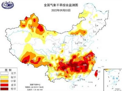 气象干旱黄色预警继续！江苏安徽等12省区市局地有特旱