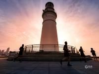 晨练、观景……奥帆中心成了户外健身NO.1