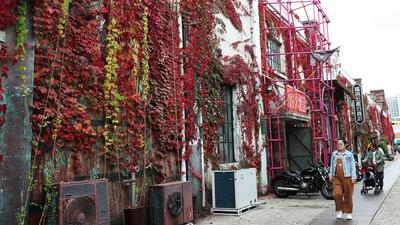 纺织谷秋韵：老厂房、爬山虎、白墙……