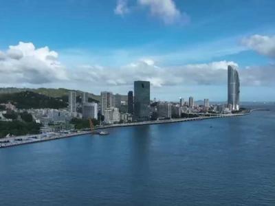 多只中华白海豚集中“出游”厦门鼓浪屿