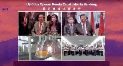中印尼两国元首共同下达指令，“青岛造”雅万高铁综合检测车开跑！