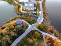 宝藏级赏秋打卡点 航拍唐岛湾湿地撩人景色