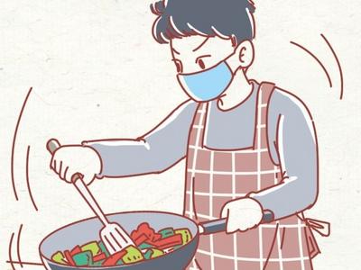 海报图品丨照顾病人+自我防护，当好“天选做饭人”！