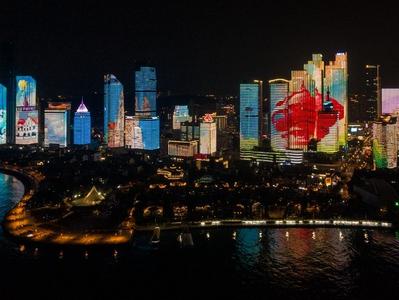 瑞兔献福迎新春！春节期间，浮山湾灯光秀时间安排来了