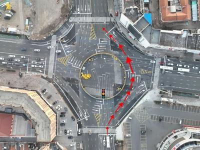 即墨这个路口调整为环岛通行模式，示意图公布啦