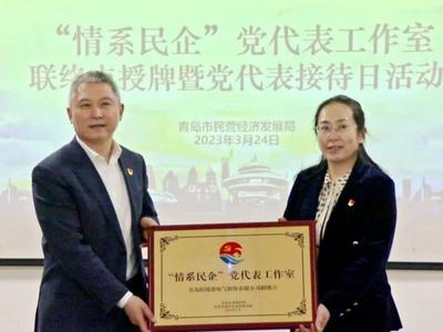 市民营经济局开展“情系民企”党代表工作室联络点授牌暨党代表接待日活动