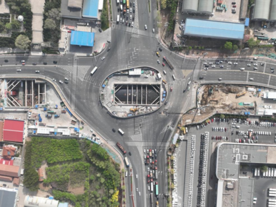 即墨地铁建设加速推进，两条线路全部12个站点紧锣密鼓施工中