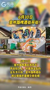 6月30日，登州路啤酒街开街！