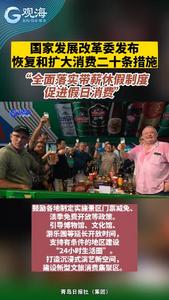 国家发展改革委发布恢复和扩大消费二十条措施