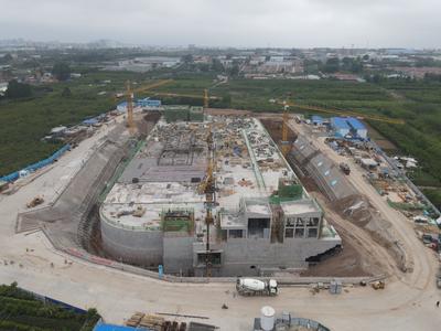 即墨区首座地下污水处理厂改扩建主体完工，总规模由3万吨/日提升至6万吨/日
