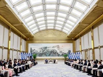 林武会见出席2023国际青年交流大会嘉宾