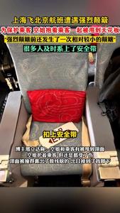 国航一航班遇严重颠簸，亲历者还原惊险一幕......