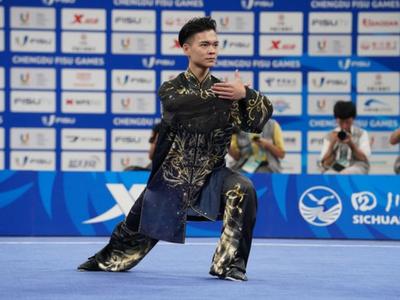 配乐用《我爱你，中国》，中国台北选手发声
