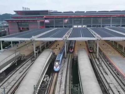 我国“八纵八横”高铁网主通道已建成投产3.53万公里