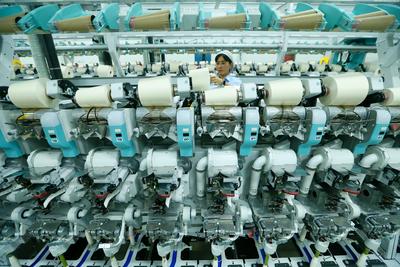 智能纺纱线投产 助力纺织业升级