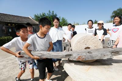 可以触摸的“村史”，即墨小学生暑假体验乡村文化