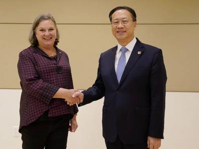 马朝旭会见美国代理常务副国务卿纽兰