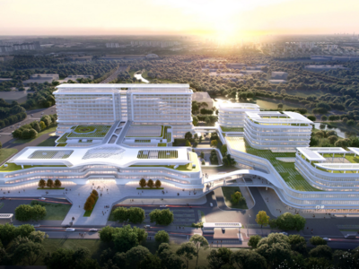 一期医疗服务区计划2026年投用，青岛大学医学医疗中心今日开建