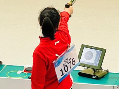 中国队夺得杭州亚运会女子10米气手枪团体金牌