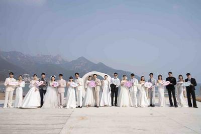 流清湾畔见证唯美爱情，“山海福地 浪漫之约”沙子口婚拍体验活动举办