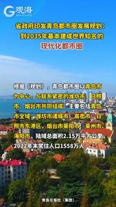 省政府印发青岛都市圈发展规划：到2035年，基本建成世界知名的现代化都市圈