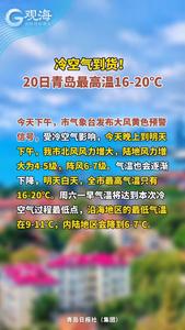 冷空气到货！20日青岛最高温16-20℃
