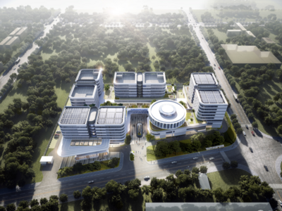 青岛综合立体交通产业示范园（高新区）主体结构封顶，预计2024年6月投运