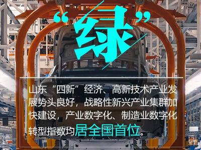 闪电海报丨透过这些“全国前列”，看动能澎湃的“山东绿”