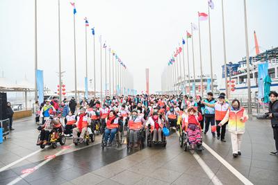同心共情向美好！青岛市残联携手百余残疾人朋友参加迎新年全民健身健康跑