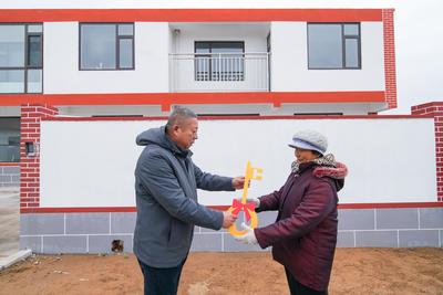 三间平房升级庭院式新型农村住宅，西海岸新区大场镇居住融合示范区一期交房