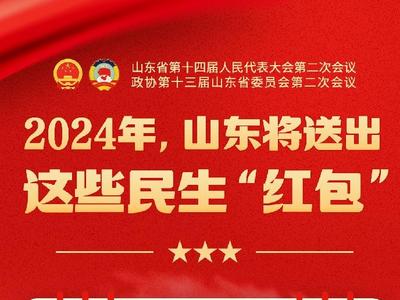 微海报丨2024年，山东将送出这些民生“红包”