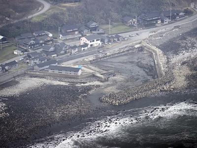 日本能登半岛地震导致部分海域变成陆地