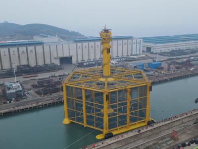 “深蓝2号”深远海大型智能养殖网箱出坞，预计3月份投用