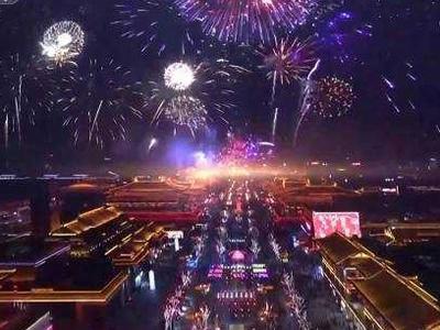 震撼！李白穿越到春晚，西安分会场秒变长安