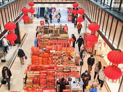 春节期间山东500家重点零售企业实现销售额48.1亿元，同比增长6.9%