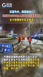 以雪为令，清雪除冰！335支14600余人的专业化清雪队伍全力保障城市安全畅通