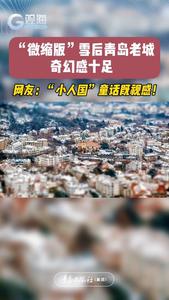 “微缩版”雪后青岛老城，奇幻感十足！网友：“小人国”童话既视感