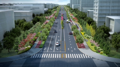 为周边企业、商业等地块提供相关配套服务！青岛这条道路预计2025年7月完工