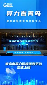“全市算力一张网”来了，青岛市算力调度服务平台正式上线！