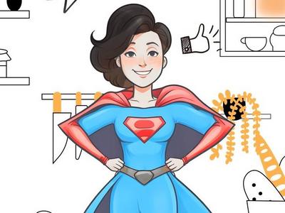 AI手绘海报｜因为，她是妈妈……