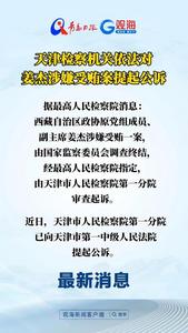 天津检察机关依法对姜杰涉嫌受贿案提起公诉