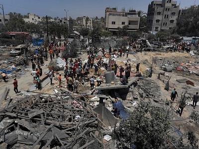 以军空袭加沙地带南部，死亡人数升至90人