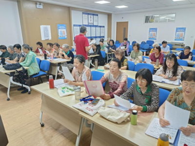 金门路街道大尧社区七月份合唱班正式开课